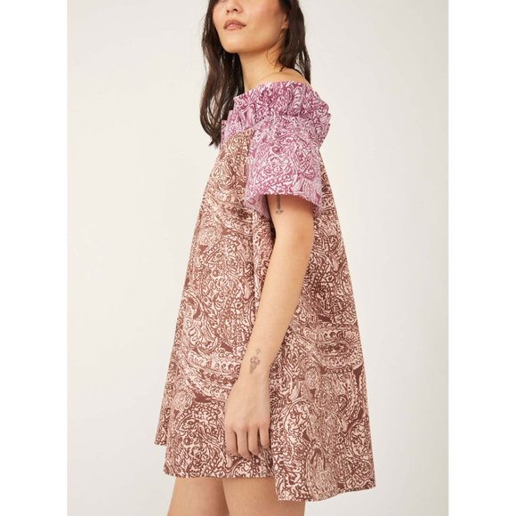 🎉LAST CHANCE🎉 NWT Free People Sophie Printed Dress / Light Combo - Picture 2 of 7
